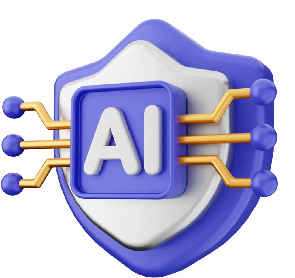 AI" Text: Represents Artificial Intelligence.