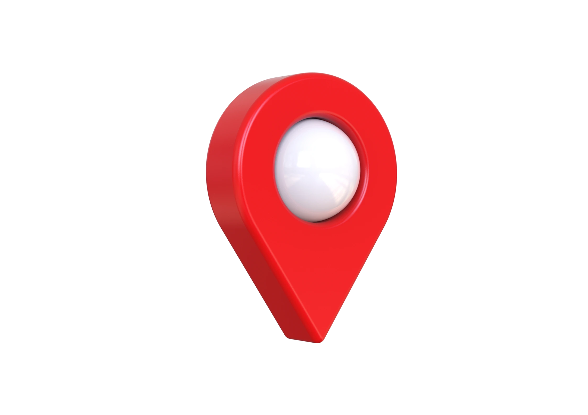 3D icon of a map pin for local business location